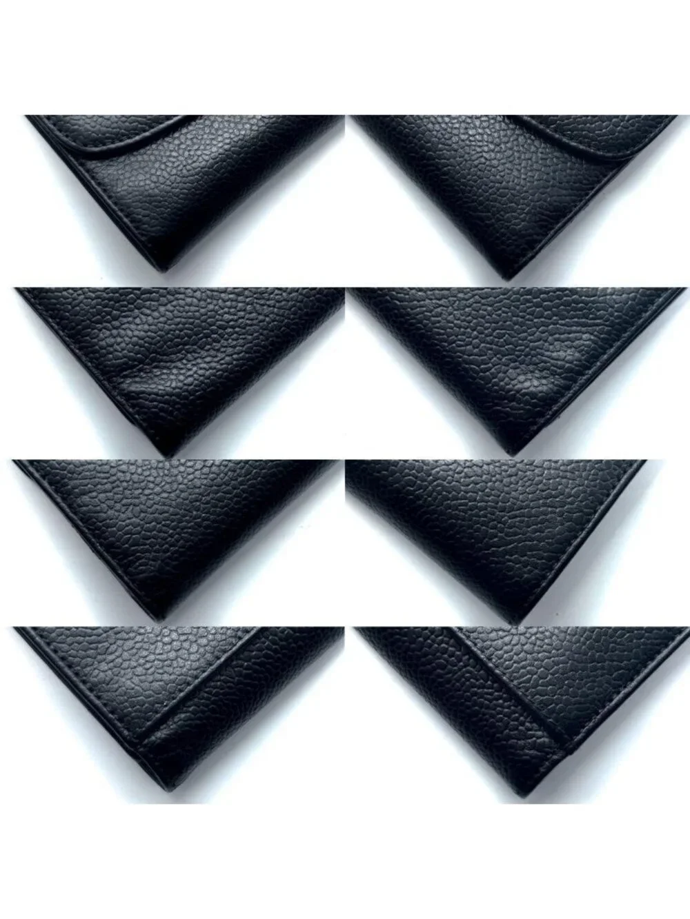 Chanel Wallet Jumbo CC Logo Caviar Trifold Round Charm Black